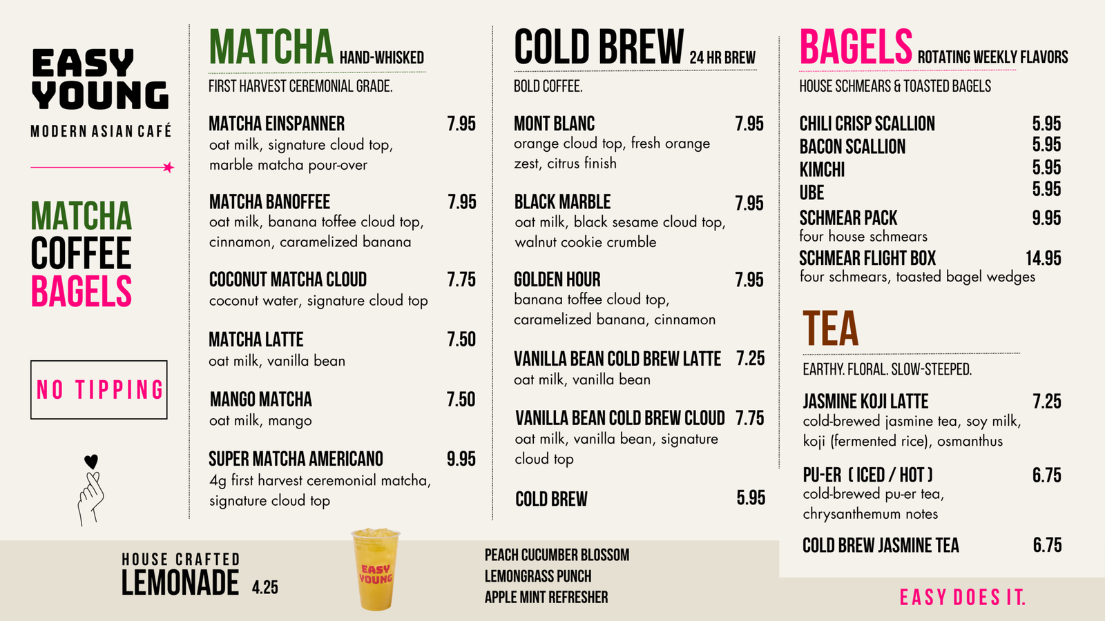 Eya Example Menu Menu – Easy Young